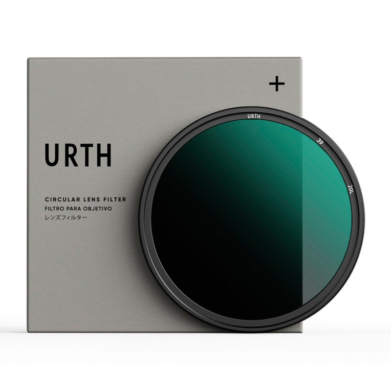 Urth فلتر عدسة Urth 39mm ND8 (3 توقف) (بلس+) - فلتر تعريض عدسة كاميرا بسمك فائق مع طلاء نانو مكون من 20 طبقة - Image 1